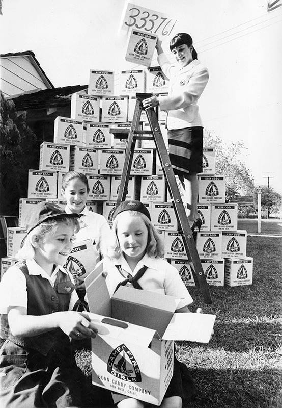 Camp Fire Girls - 1965 stacking candy sales boxes