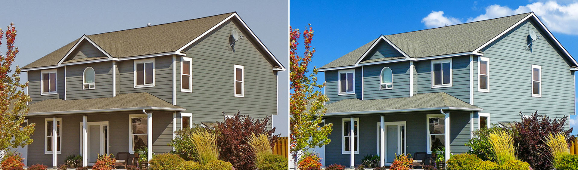 Real Estate Sky Replacement and Color Correction Services